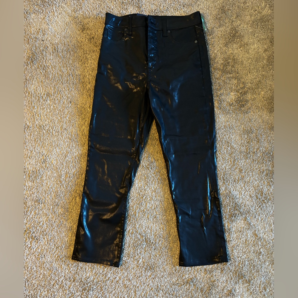 GAP Coated Black Straight Jeans